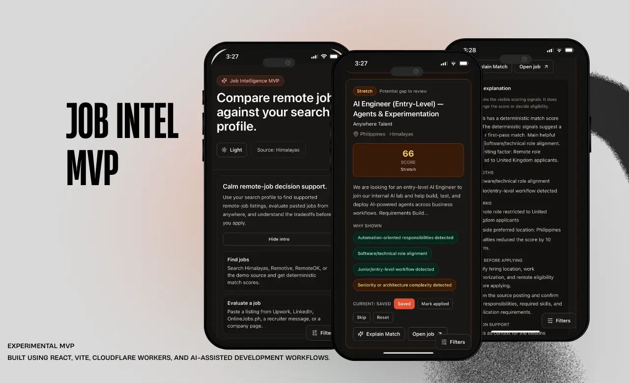 Job Intel MVP screenshot