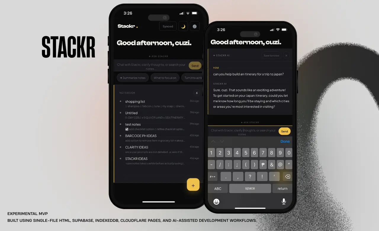Stackr screenshot